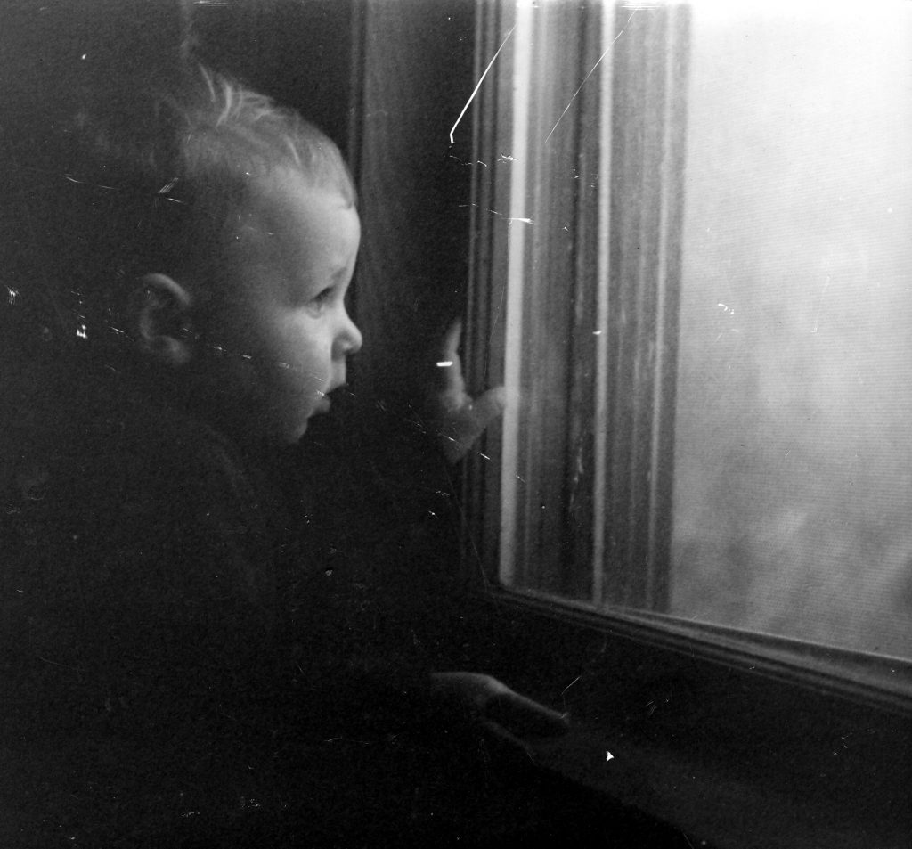 Nicky looking out window